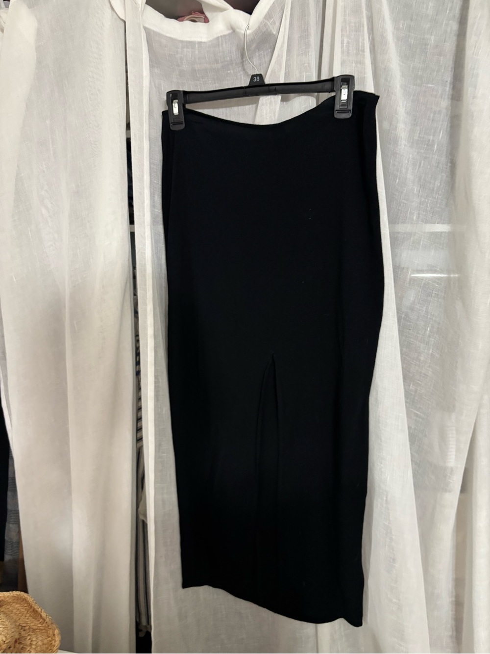 Reformation Black High-Slit Skirt - Picture 2 of 6